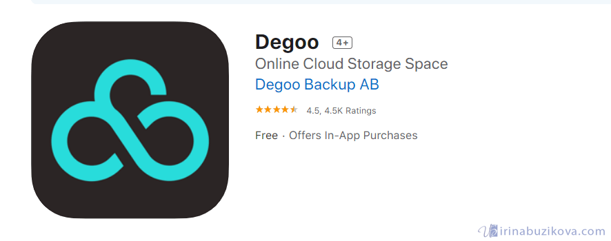 Приложения Degoo в App Store